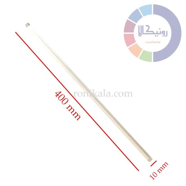 میله شیشه ای شفاف - هم زن مذاب 10×400
