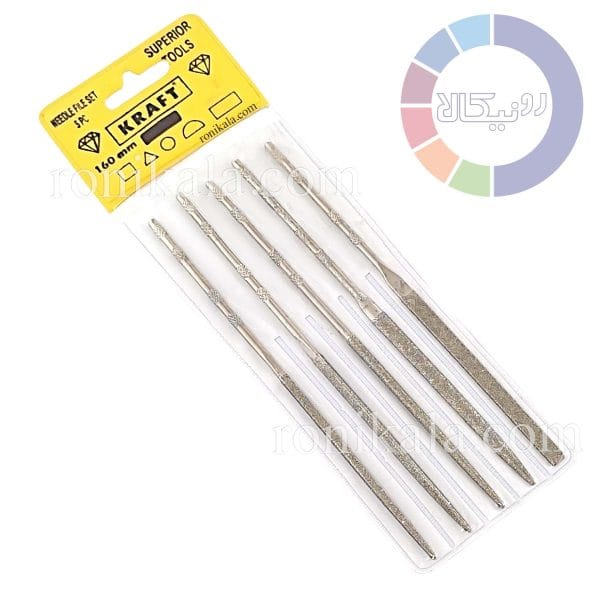 سوهانچه ست الماسه 5 عددی 160 میلی متری KRAFT