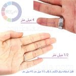 فنر شفاف کوچک کن انگشتر