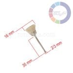 فرچه مویی کاسه ای سفید نرم